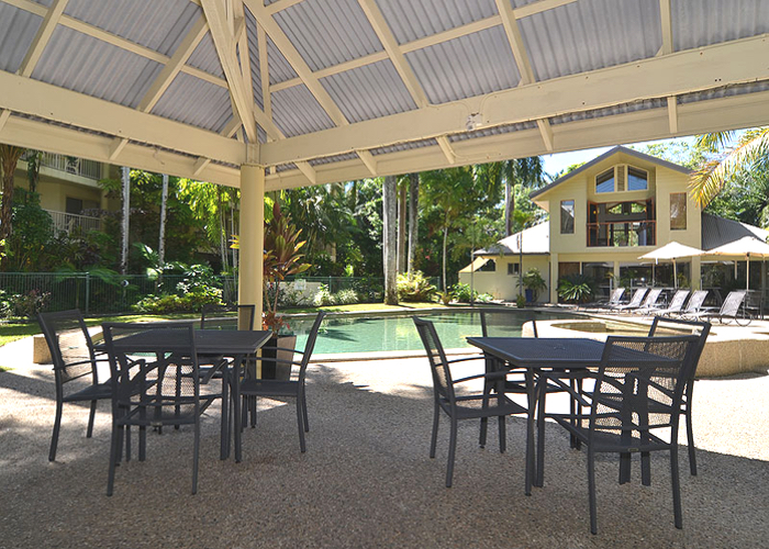 BBQ Area around the Tropical Pool - Port Douglas Sands Resort